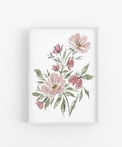Garden Floral Watercolor Art Print