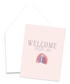 Welcome, Little One | Watercolor Greeting Card for New Baby or New Mom