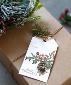 Holly Berry Holiday Gift Tags