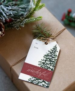The Most Wonderful Time Holiday Gift Tags