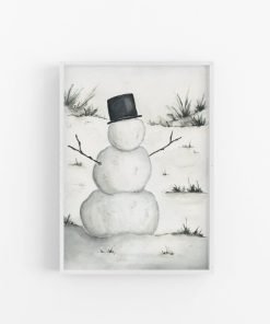 The Snowman | Watercolor Holiday Art Print