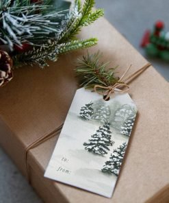 Quiet Winter Holiday Watercolor Gift Tags