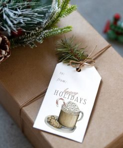 Coffee & Cookies Holiday Gift Tags